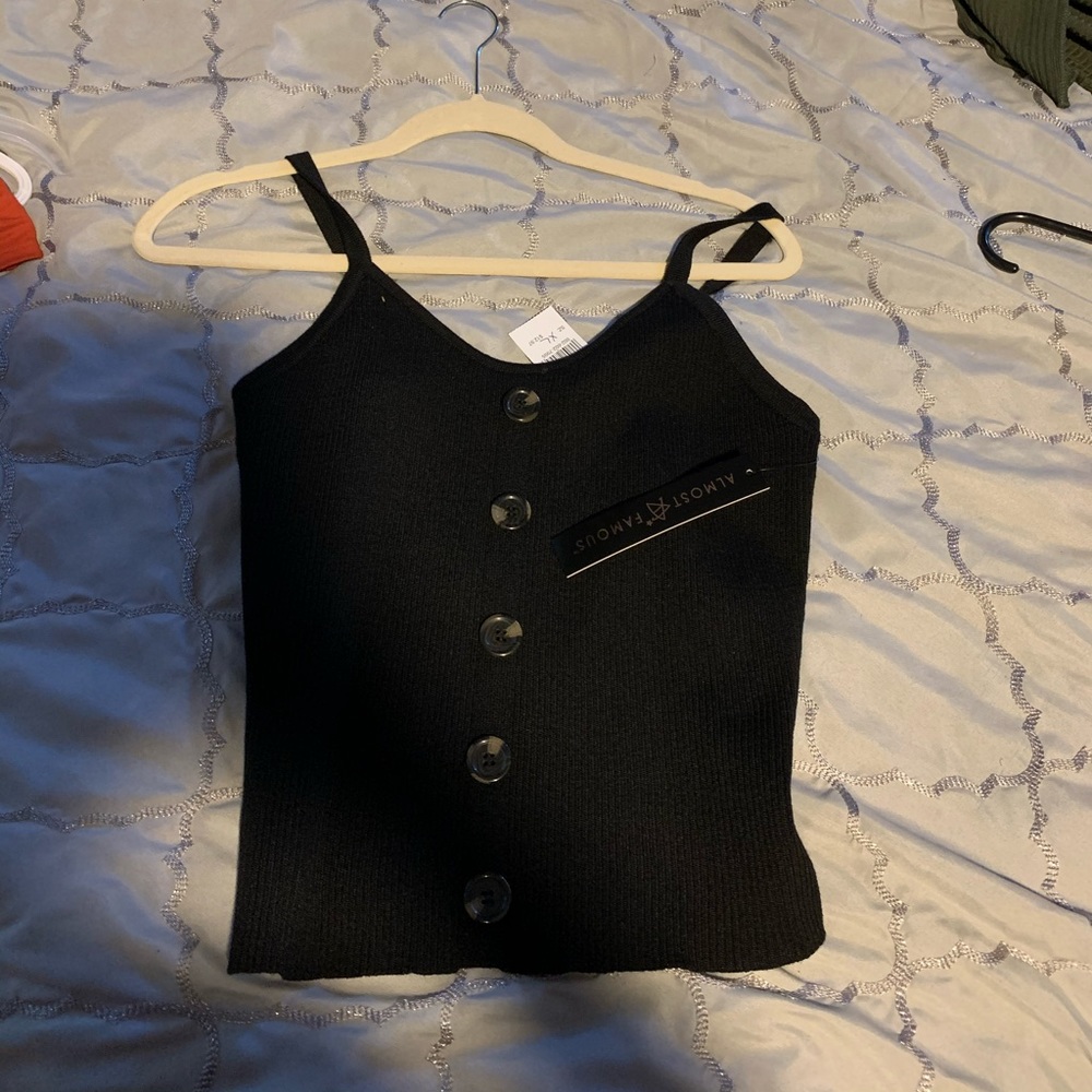 Black crop top